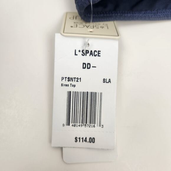 L*Space Siren Bikini Top in Slate Blue/Gray Size DD NWT Wired V - Picture 5 of 6